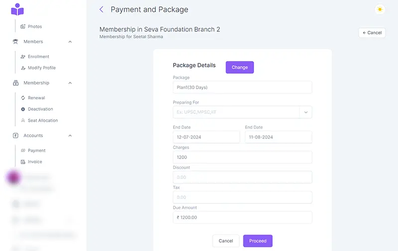 Payment and Package Abhyasika